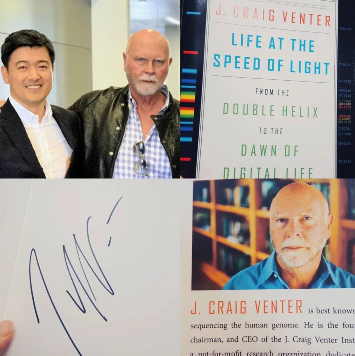 With Dr. J. Craig Venter